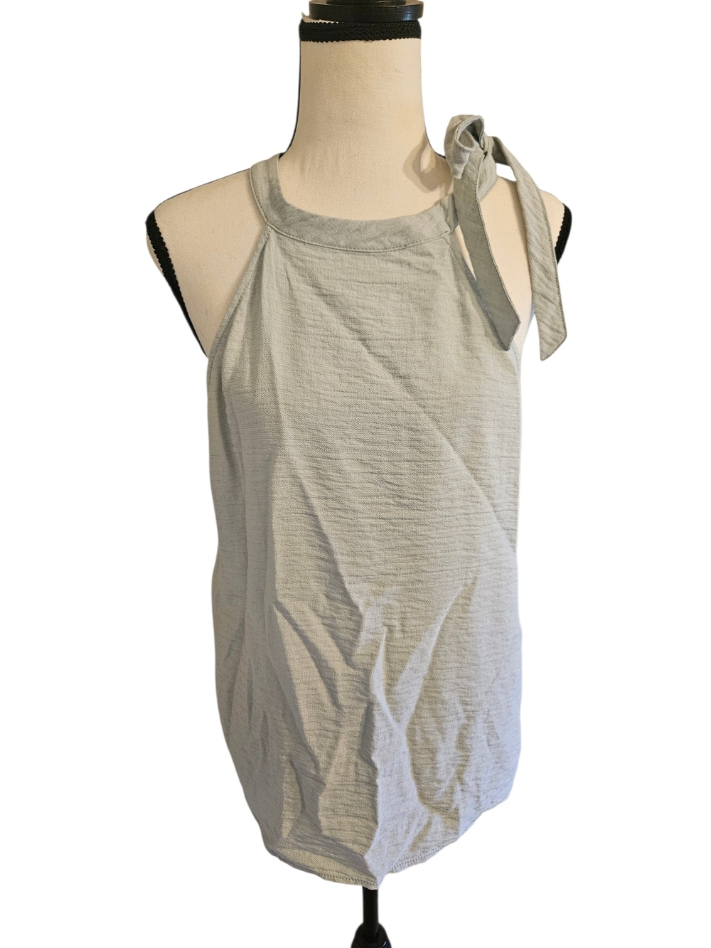 Banana Republic Light Sage Tie-Shoulder Halter Camisole Rayon Blend Sz M